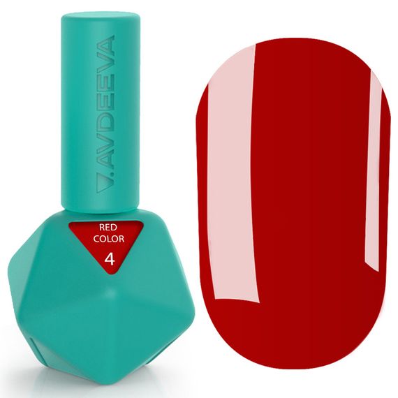Гель-лак Victoria Avdeeva Red Color 04 (красный) 12 мл HEMA & TPO FREE | Зображення 4