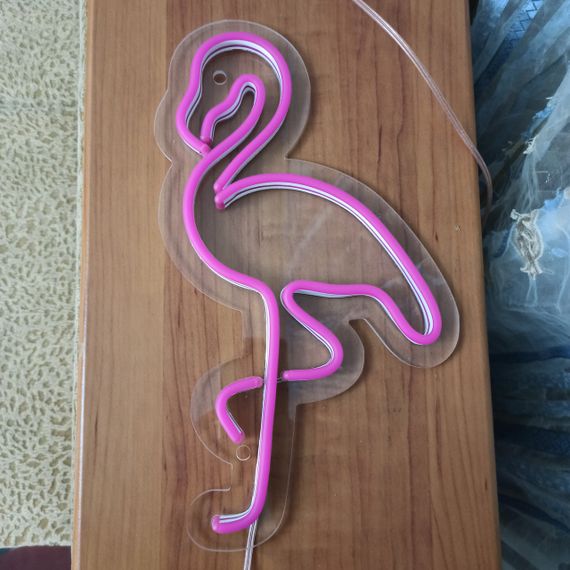 Неоновий світильник Фламінго 190х320 acr-n000080 | Зображення 2