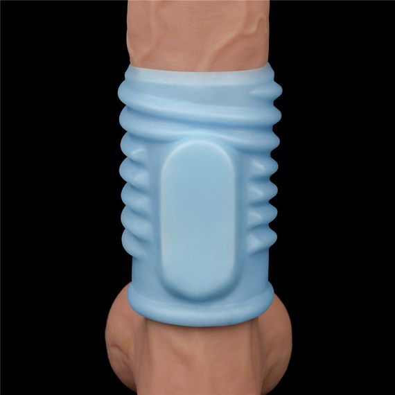 Насадка на член - Vibrating Spiral Knights Ring Blue sexstyle | Зображення 5