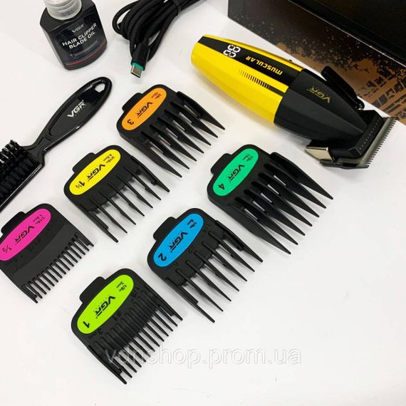 Електрична машинка з насадкою для бороди VGR V-285, Професійна бритва-машинка для стрижки волосся JE-16 | Зображення 5