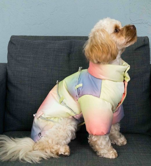 Куртка з фіксаторами тайдай жовта K-84 | Зображення 1