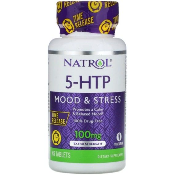 Тріптофан Natrol 5-HTP 100 mg 45 Tabs NTL-05228
