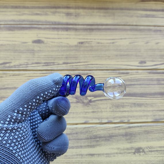 Стеклянная трубка Helix Compact Oil Blue | Зображення 1