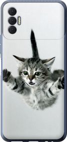 Чехол на Tecno Spark 8p KG7n Летящий котёнок "2322u-2526-17620"