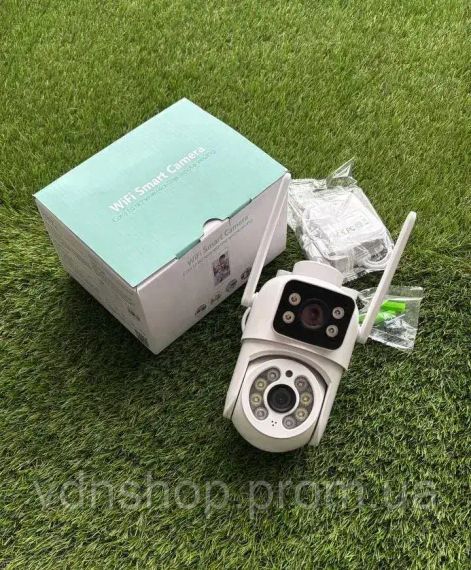 Камера відеоспостереження 6MP ICESEE поворотна з двома об'єктивами A28 | Зображення 4