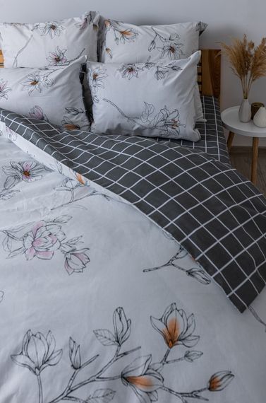 Постельное белье полуторное ТЕП Soft dreams Blossom on White 2-03857-25863 150х215 см | Зображення 2