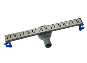 Зливний трап для душу Maxiflow Pera Line з горизонтальним виходом 80 см решітка Квадрат 3152.0Y050K.080.1