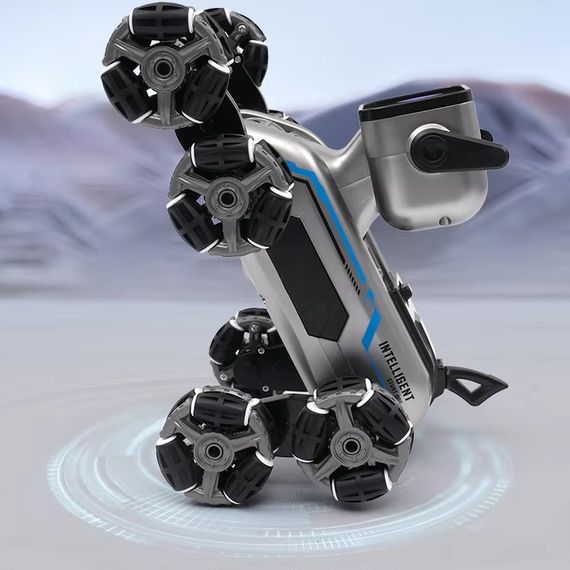 Радіокерований робот-пес Stunt Robot Dog · Механічний собака - робот на колесах з вбудованим динаміком та LED підсвіткою | Зображення 1