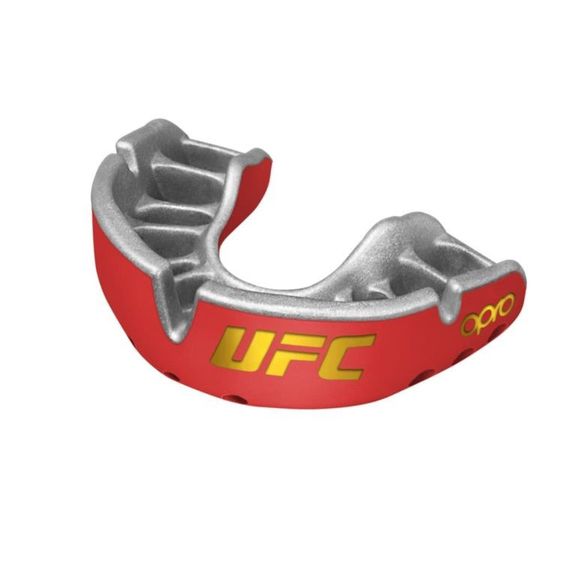 Капа OPRO Gold UFC доросла (вік 11+)  Red/Silver (art.102516002)
