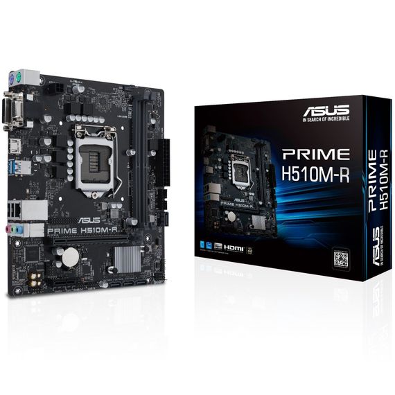 Материнcька плата ASUS PRIME H510M-R-SI s1200 H510 2xDDR4 HDMI DVI D-Sub mATX White BOX WITH ACCESSORY (90MB18C0-M0ECY0) | Зображення 8