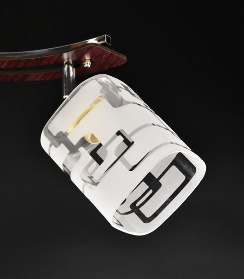 Люстра стельова на 3 лампочки 25303 Хром 29х12х65 см. | Зображення 3