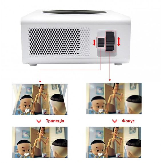 Проектор FullHD XPRO PANOPLUS MSK c  WiFi с Screen Mirroring (10000 lumen) Bluetooth и контрастностью до 10000 для презентаций, школ и ВУЗ + Доставка в комплекте (P00647_8399) | Зображення 4