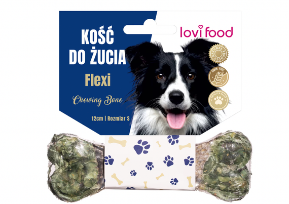 Ласощі у вигляді жувальної кістки Lovi Food.(лосось/яловичіна/спіруліна) | Зображення 2
