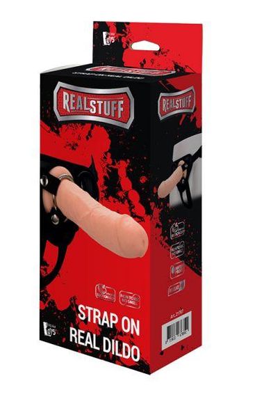 Страпон з поясом Dreamtoys Realstuff Strap On Real Dildo | Зображення 1