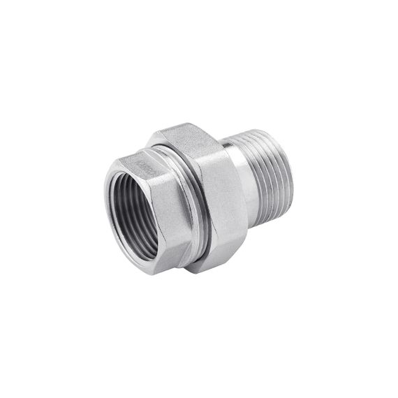Згін-американка пряма Karro 1 1/4" ВЗ нікельована KR-3102