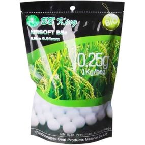 Страйкбольные шарики BB King Biogradable 6 мм 0,25 г 1кг/уп