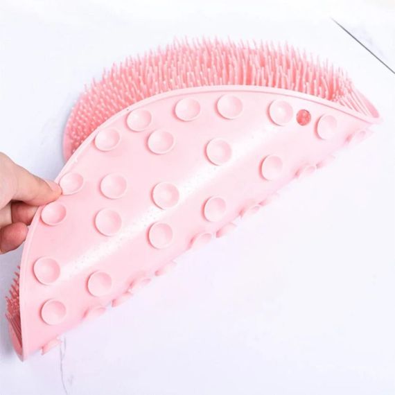 Силіконовий масажний килимок для ванної кімнати, Рожевий / Антиковзний килимок для ніг | Зображення 3