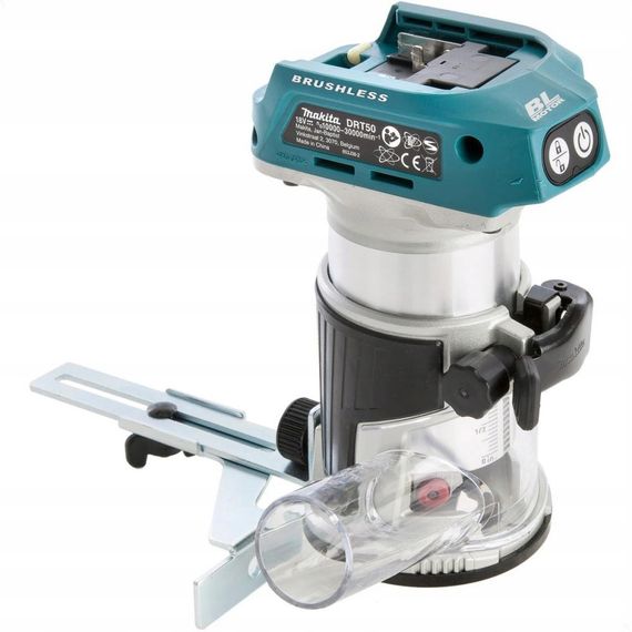 Фрезер акумуляторний з набором аксесуарів Makita DRT50ZX2 (6/8 мм, 10000-30000 хв-1, BL, LXT, без акумулятора та зарядного пристрою) | Зображення 6