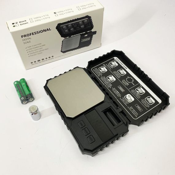 Ваги для вимірювання золота, Ваги лабораторні ювелірні, Кишенькові ваги на батарейках надточні IH-17 | Зображення 2