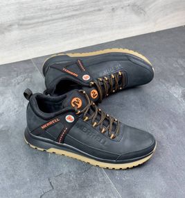 Кросівки демісезонні Merrell з натуральної шкіри чорні