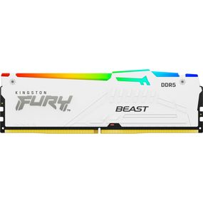 Модуль пам&#039;яті для комп&#039;ютера DDR5 16GB 6800 MHz Beast White RGB XMP Kingston Fury (ex.HyperX) (KF568C34BWA-16)