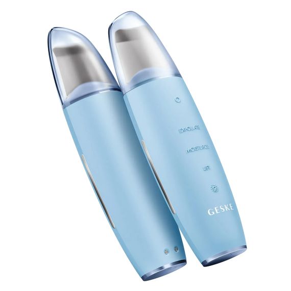 Мікрострумовий скрабер для шкіри та усунення чорних точок GESKE MicroCurrent Skin Scrubber&Blackhead Remover 9в1 magenta, Блакитний | Зображення 5