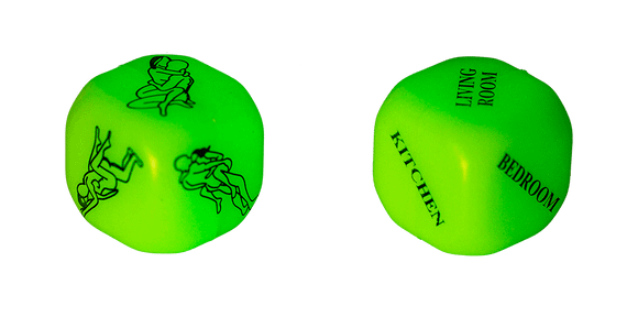 Неонові кубики Sex Dice Kamasutra, 2 шт. Sex Aura | Зображення 3