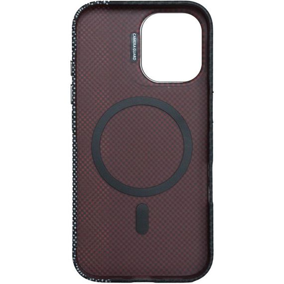 TPU чохол Pixel Craft with Magnetic Fit для Apple iPhone 16 (6.1") Carbon Line | Зображення 2