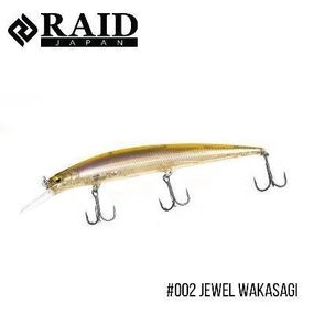 Воблер Raid Level Minnow Plus (125mm, 14g)  (002 Jewel Wakasagi)
