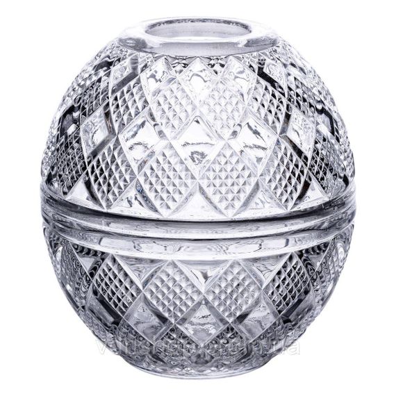 Серветниця на стіл кухонна Ø15 см серветниця скляна кругла кругла у формі яйця HP-4-110