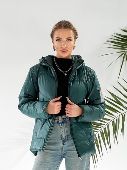 Утеплена куртка, арт.417/1, пляшка | Зображення 8