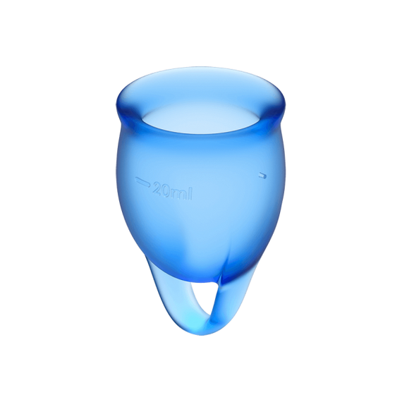 Набор многоразовых менструальных чаш Satisfyer Feel Confident медицинский силикон, 15 мл и 20 мл sexstyle | Зображення 3