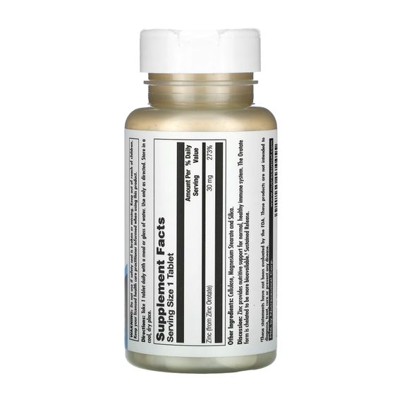 Zinc 30 Orotate Sustained Release - 90 tabs | Зображення 1