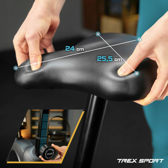Велотренажер Trex Sport TX-350MB RIZE магнітний сірий | Зображення 5