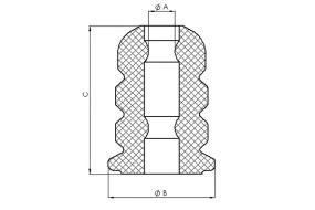 Відбійник амортизатора KIA SORENTO, HYUNDAI TUCSON, KIA SPORTAGE, TEDGUM (00289647)