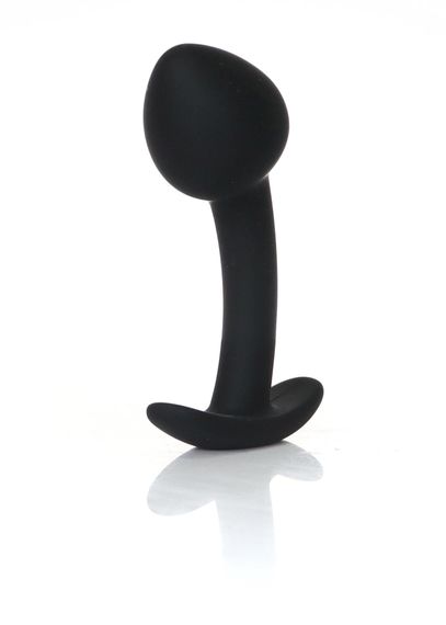 Анальна пробка - Silicone Black Curved Plug M | Зображення 1