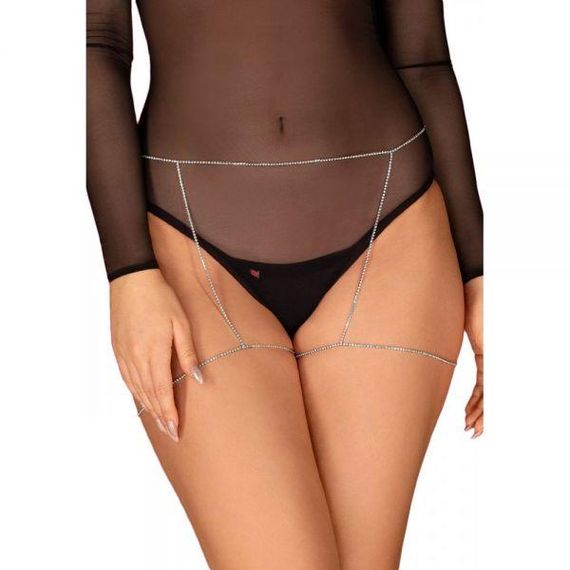 Цепочка на бедра с подвеской Obsessive Bijoux 905 серебристая sexstyle