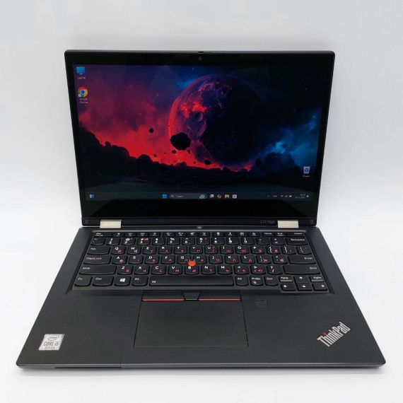 Ноутбук-трансформер Б-класс Lenovo ThinkPad L13 Yoga / 13.3" (1920x1080) IPS Touch / Intel Core i5-10210U (4 (8) ядра по 1.6 - 4.2 GHz) / 8 GB DDR4 / 512 GB SSD / Intel UHD Graphics for 10th Generation / WebCam / Win 11 Pro б/у | Зображення 1