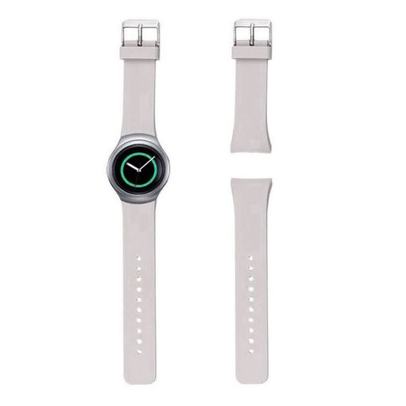 Силіконовий ремінець Primo для годинника Samsung Gear S2 Sports SM-R720 / SM-R730 White | Зображення 3