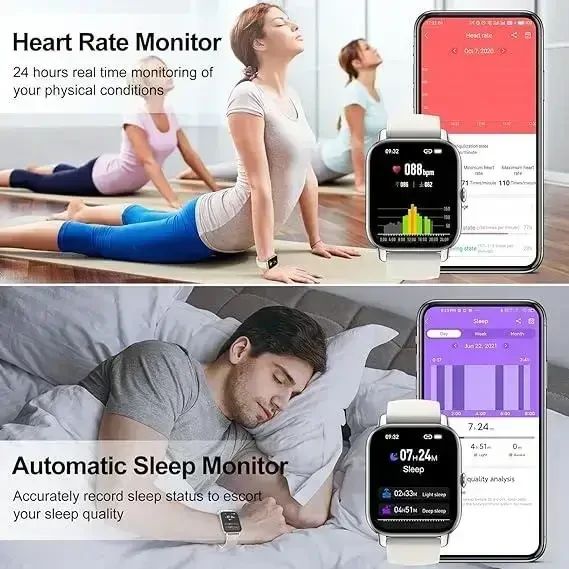 Смарт-годинник багатофункціональний, Nerunsa, водонепроникний фітнес-трекер | Зображення 1