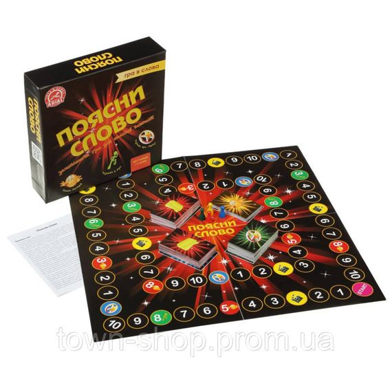 Настольная игра "Обьясни слово" Arial 910800-U игра в слова, укр | Зображення 1
