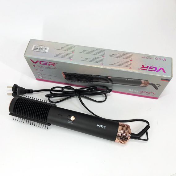 Фен для волос профессиональный 2 скорости, Многофункциональная расческа с горячим воздухом DG-51 | Зображення 4