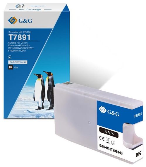 Картридж G&amp;G для Epson WF-5110/WF-5620 black XXL (4000 стр) (G&amp;G-C13T789140)