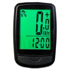 Велокомпьютер беспроводной с подсветкой дисплея 18 функций Черный