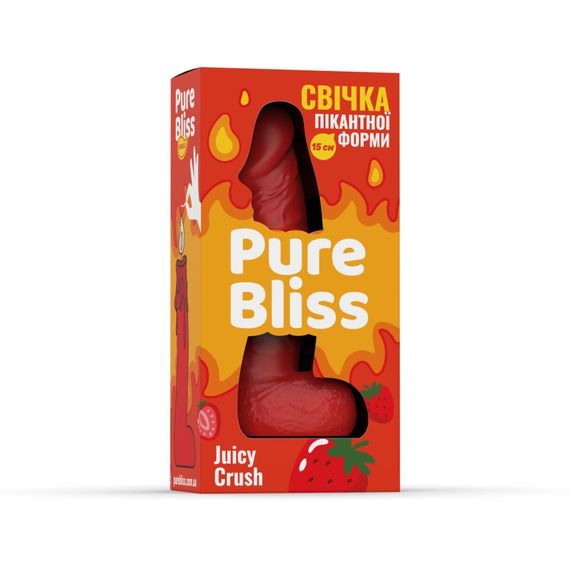Ароматная свеча пикантной формы Pure Bliss Red Juicy Crush (Ягодный взрыв) 15 см | Зображення 5