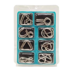 Набір металевих головоломок  2088F-G, 8 шт Бірюзовий