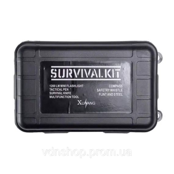 Туристичний набір для виживання в пластиковому чохлі 18х11х5 см похідний набір інструментів для кемпінгу Lugi HP-D-1 | Зображення 3