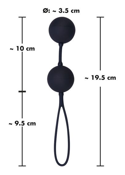 Вагінальні кульки - Black Velvets Love Balls sexstyle | Зображення 5