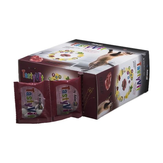 Вітамінізовані ласощі для котів з яловичиною AnimAll TastyVit Beef, 600 шт | Зображення 1