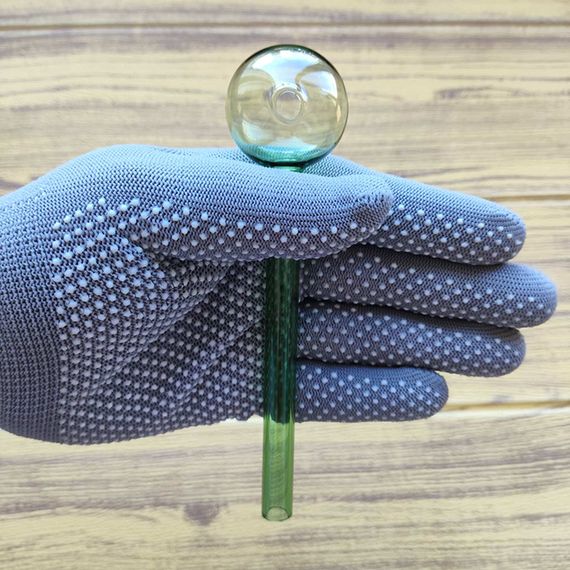 Стеклянная трубка Biglass Long Oil Green | Зображення 2